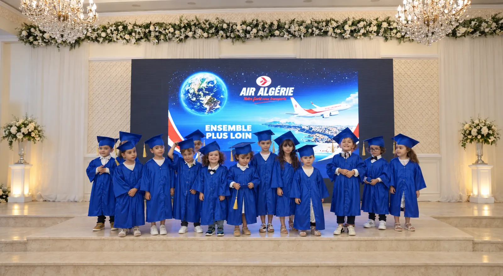 Groupe d’élèves lors d’une remise de diplômes